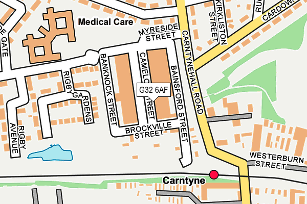 G32 6AF map - OS OpenMap – Local (Ordnance Survey)