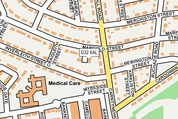 G32 6AL map - OS OpenMap – Local (Ordnance Survey)