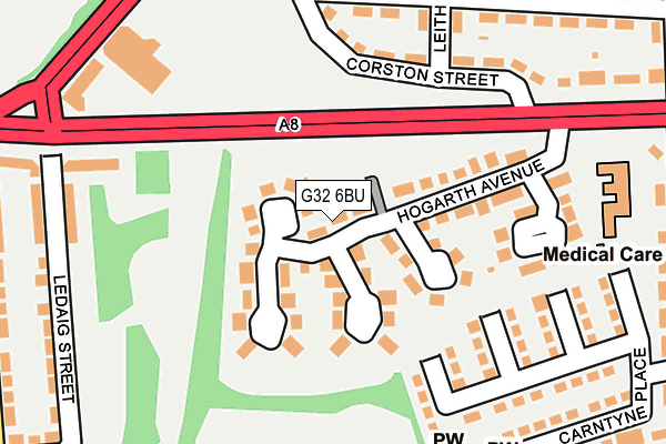 G32 6BU map - OS OpenMap – Local (Ordnance Survey) G32 6BU map - OS OpenMap – Local (Ordnance Survey)