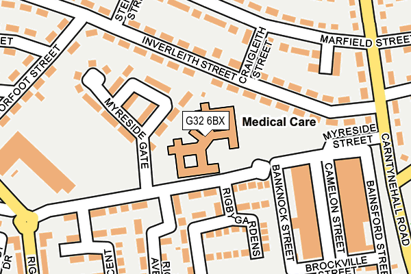 G32 6BX map - OS OpenMap – Local (Ordnance Survey) G32 6BX map - OS OpenMap – Local (Ordnance Survey)