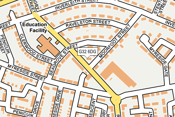 G32 6DG map - OS OpenMap – Local (Ordnance Survey)