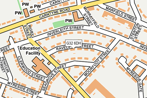 G32 6DH map - OS OpenMap – Local (Ordnance Survey) G32 6DH map - OS OpenMap – Local (Ordnance Survey)