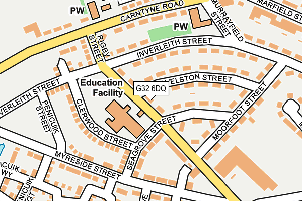 G32 6DQ map - OS OpenMap – Local (Ordnance Survey)