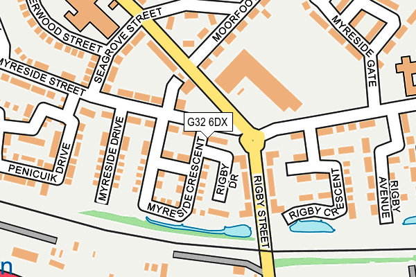 G32 6DX map - OS OpenMap – Local (Ordnance Survey) G32 6DX map - OS OpenMap – Local (Ordnance Survey)