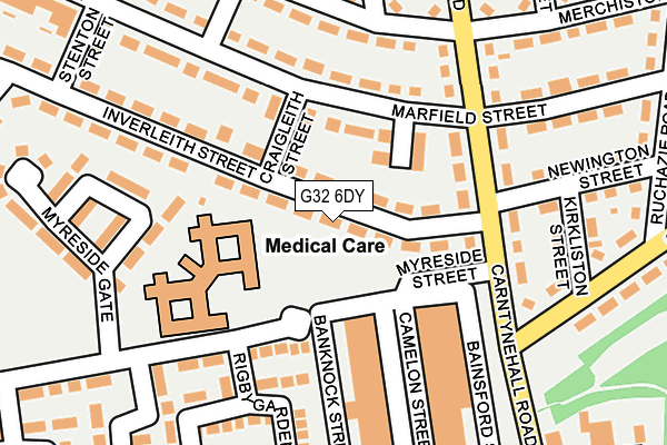 G32 6DY map - OS OpenMap – Local (Ordnance Survey) G32 6DY map - OS OpenMap – Local (Ordnance Survey)