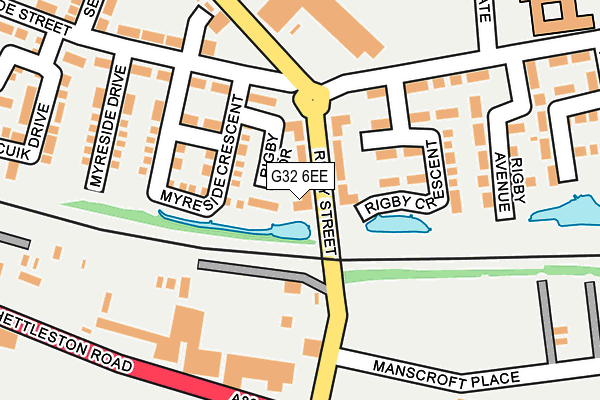 G32 6EE map - OS OpenMap – Local (Ordnance Survey) G32 6EE map - OS OpenMap – Local (Ordnance Survey)