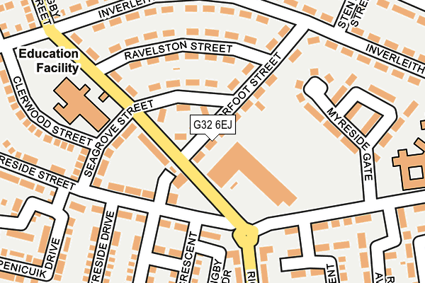 G32 6EJ map - OS OpenMap – Local (Ordnance Survey) G32 6EJ map - OS OpenMap – Local (Ordnance Survey)
