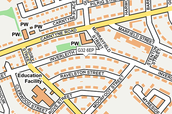 G32 6EP map - OS OpenMap – Local (Ordnance Survey) G32 6EP map - OS OpenMap – Local (Ordnance Survey)