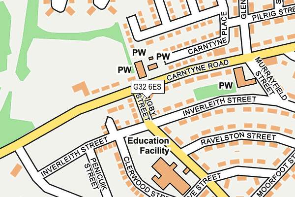 G32 6ES map - OS OpenMap – Local (Ordnance Survey) G32 6ES map - OS OpenMap – Local (Ordnance Survey)