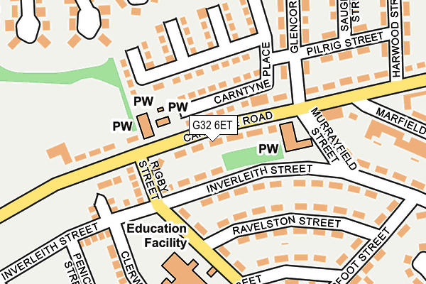 G32 6ET map - OS OpenMap – Local (Ordnance Survey) G32 6ET map - OS OpenMap – Local (Ordnance Survey)