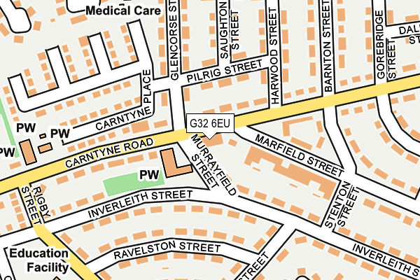 G32 6EU map - OS OpenMap – Local (Ordnance Survey) G32 6EU map - OS OpenMap – Local (Ordnance Survey)