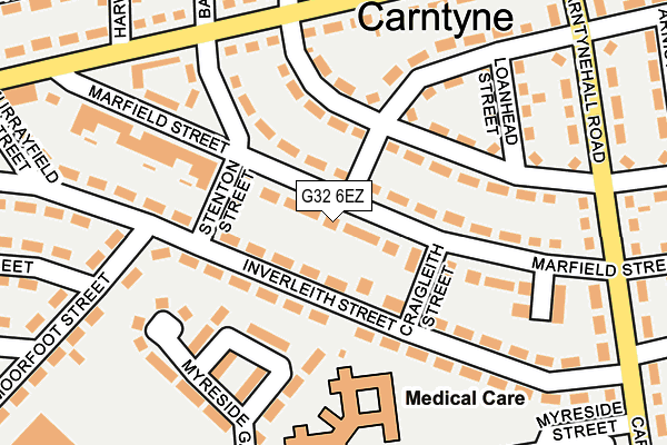 G32 6EZ map - OS OpenMap – Local (Ordnance Survey)