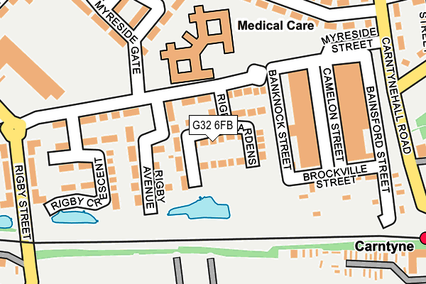 G32 6FB map - OS OpenMap – Local (Ordnance Survey) G32 6FB map - OS OpenMap – Local (Ordnance Survey)