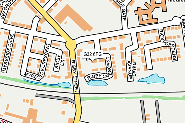 G32 6FG map - OS OpenMap – Local (Ordnance Survey) G32 6FG map - OS OpenMap – Local (Ordnance Survey)
