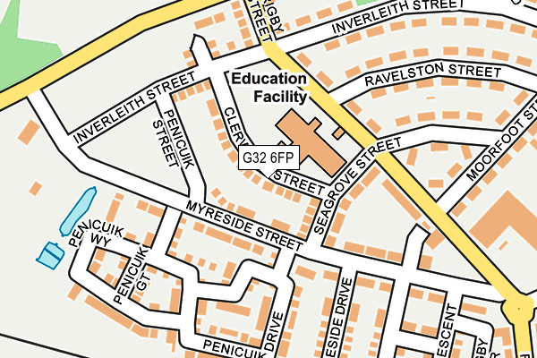 G32 6FP map - OS OpenMap – Local (Ordnance Survey) G32 6FP map - OS OpenMap – Local (Ordnance Survey)