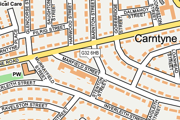 G32 6HB map - OS OpenMap – Local (Ordnance Survey)