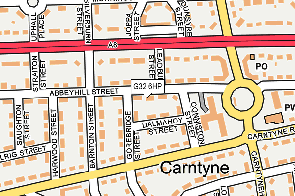G32 6HP map - OS OpenMap – Local (Ordnance Survey)