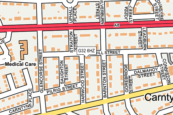 G32 6HZ map - OS OpenMap – Local (Ordnance Survey) G32 6HZ map - OS OpenMap – Local (Ordnance Survey)