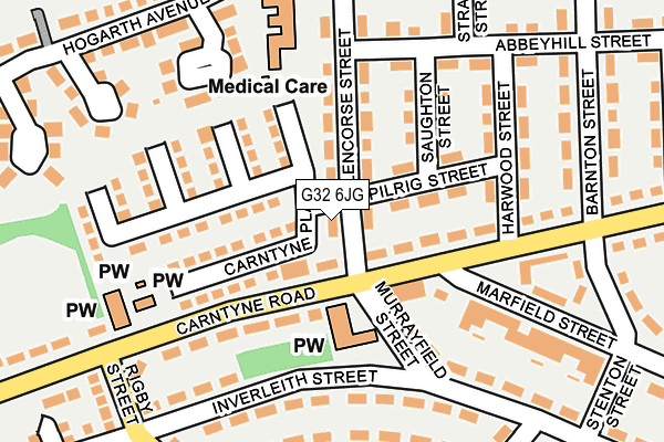 G32 6JG map - OS OpenMap – Local (Ordnance Survey) G32 6JG map - OS OpenMap – Local (Ordnance Survey)