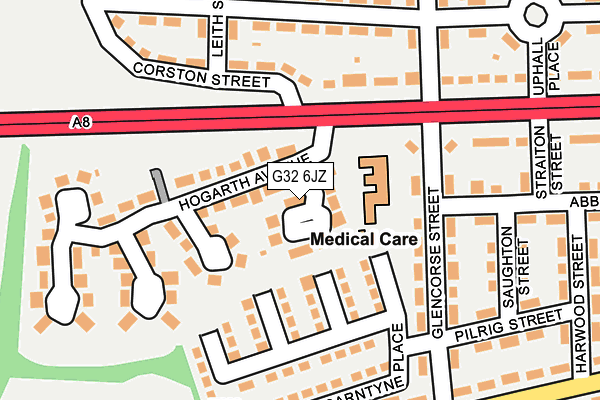 G32 6JZ map - OS OpenMap – Local (Ordnance Survey) G32 6JZ map - OS OpenMap – Local (Ordnance Survey)
