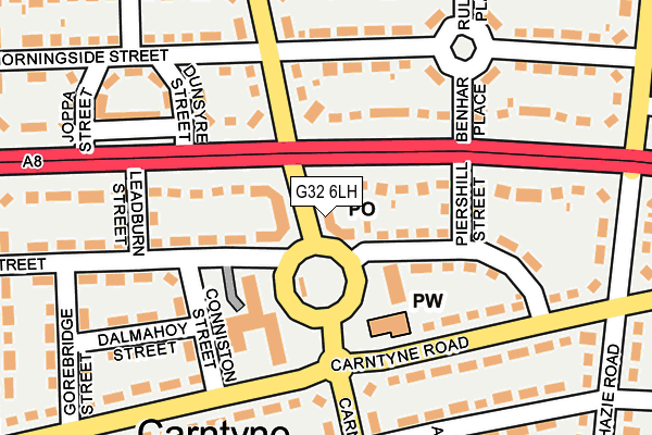 G32 6LH map - OS OpenMap – Local (Ordnance Survey) G32 6LH map - OS OpenMap – Local (Ordnance Survey)
