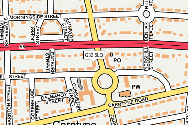 G32 6LQ map - OS OpenMap – Local (Ordnance Survey) G32 6LQ map - OS OpenMap – Local (Ordnance Survey)