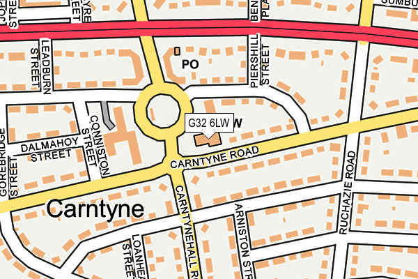 G32 6LW map - OS OpenMap – Local (Ordnance Survey) G32 6LW map - OS OpenMap – Local (Ordnance Survey)