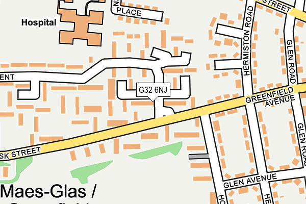 G32 6NJ map - OS OpenMap – Local (Ordnance Survey) G32 6NJ map - OS OpenMap – Local (Ordnance Survey)