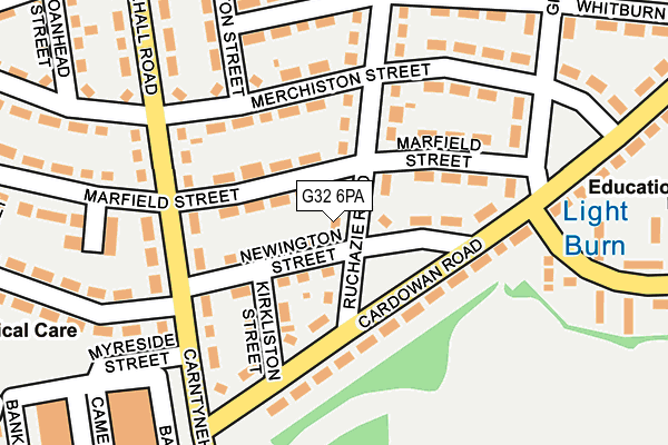 G32 6PA map - OS OpenMap – Local (Ordnance Survey) G32 6PA map - OS OpenMap – Local (Ordnance Survey)