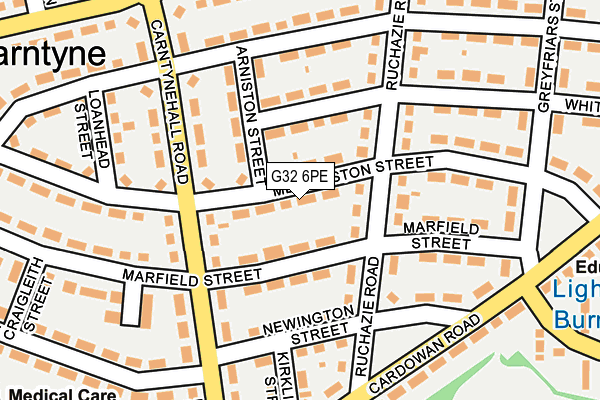 G32 6PE map - OS OpenMap – Local (Ordnance Survey) G32 6PE map - OS OpenMap – Local (Ordnance Survey)