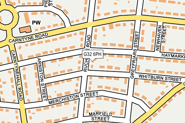 G32 6PH map - OS OpenMap – Local (Ordnance Survey) G32 6PH map - OS OpenMap – Local (Ordnance Survey)