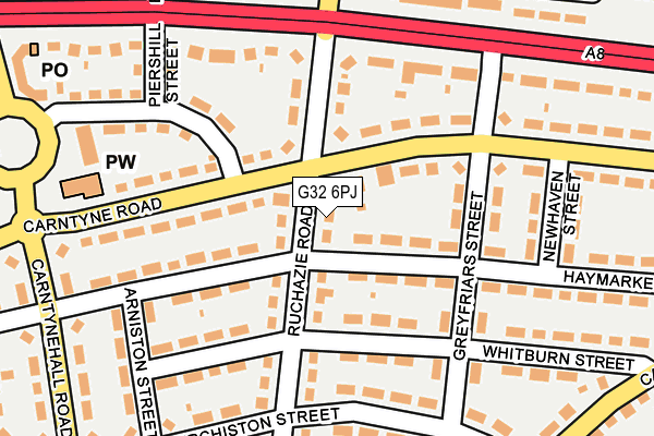 G32 6PJ map - OS OpenMap – Local (Ordnance Survey)