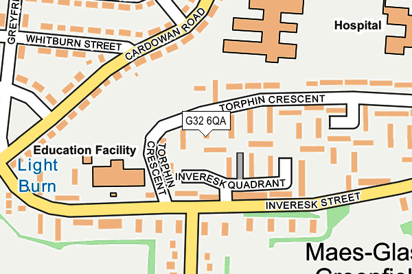 G32 6QA map - OS OpenMap – Local (Ordnance Survey) G32 6QA map - OS OpenMap – Local (Ordnance Survey)