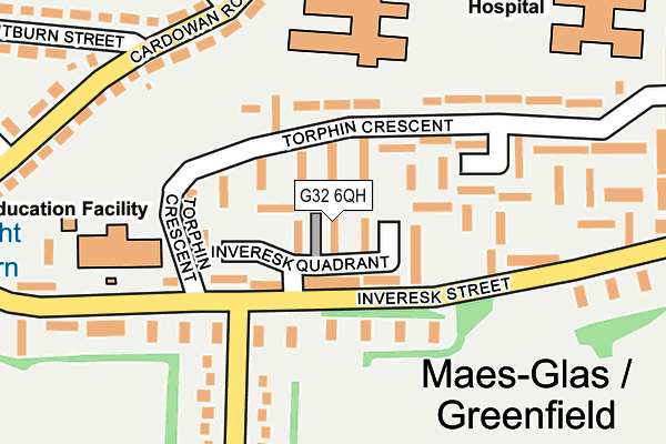 G32 6QH map - OS OpenMap – Local (Ordnance Survey) G32 6QH map - OS OpenMap – Local (Ordnance Survey)
