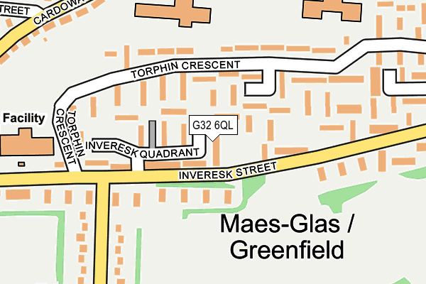 G32 6QL map - OS OpenMap – Local (Ordnance Survey) G32 6QL map - OS OpenMap – Local (Ordnance Survey)