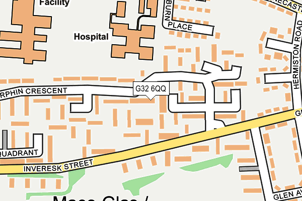 G32 6QQ map - OS OpenMap – Local (Ordnance Survey) G32 6QQ map - OS OpenMap – Local (Ordnance Survey)
