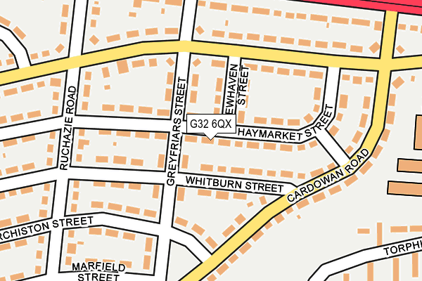G32 6QX map - OS OpenMap – Local (Ordnance Survey) G32 6QX map - OS OpenMap – Local (Ordnance Survey)