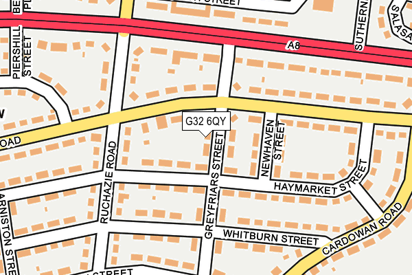 G32 6QY map - OS OpenMap – Local (Ordnance Survey) G32 6QY map - OS OpenMap – Local (Ordnance Survey)