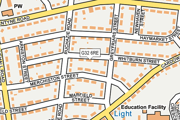 G32 6RE map - OS OpenMap – Local (Ordnance Survey) G32 6RE map - OS OpenMap – Local (Ordnance Survey)