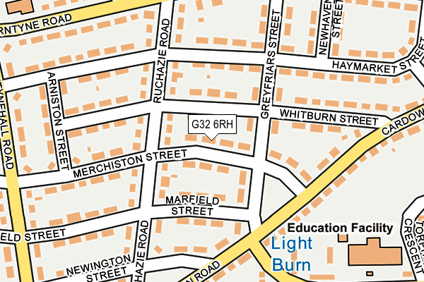 G32 6RH map - OS OpenMap – Local (Ordnance Survey)