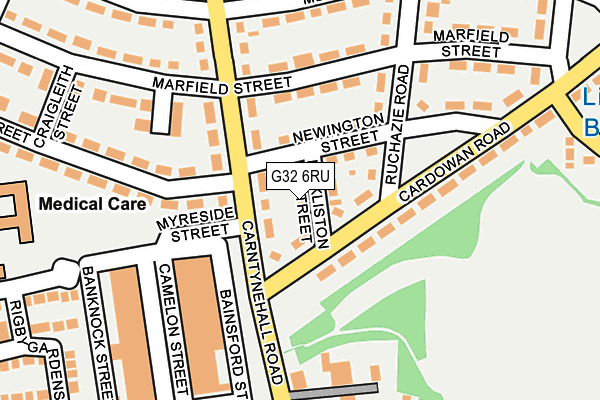 G32 6RU map - OS OpenMap – Local (Ordnance Survey) G32 6RU map - OS OpenMap – Local (Ordnance Survey)