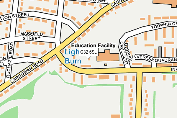 G32 6SL map - OS OpenMap – Local (Ordnance Survey) G32 6SL map - OS OpenMap – Local (Ordnance Survey)