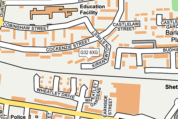 G32 6XG map - OS OpenMap – Local (Ordnance Survey)
