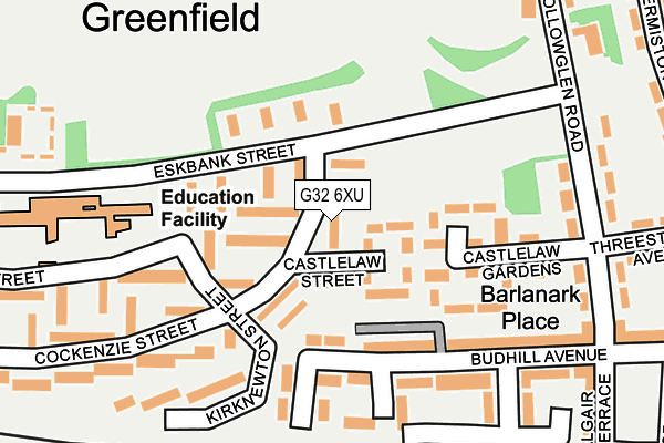 G32 6XU map - OS OpenMap – Local (Ordnance Survey)