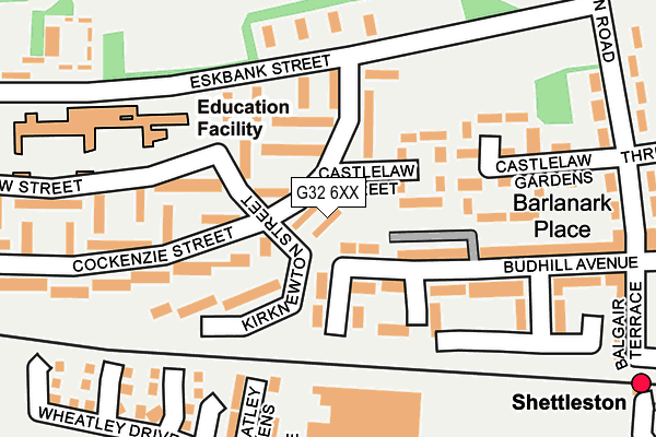 G32 6XX map - OS OpenMap – Local (Ordnance Survey) G32 6XX map - OS OpenMap – Local (Ordnance Survey)