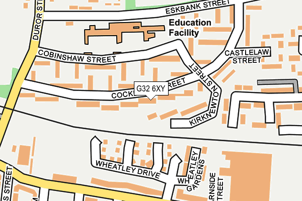 G32 6XY map - OS OpenMap – Local (Ordnance Survey)