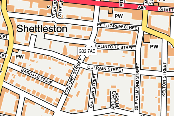 G32 7AE map - OS OpenMap – Local (Ordnance Survey) G32 7AE map - OS OpenMap – Local (Ordnance Survey)