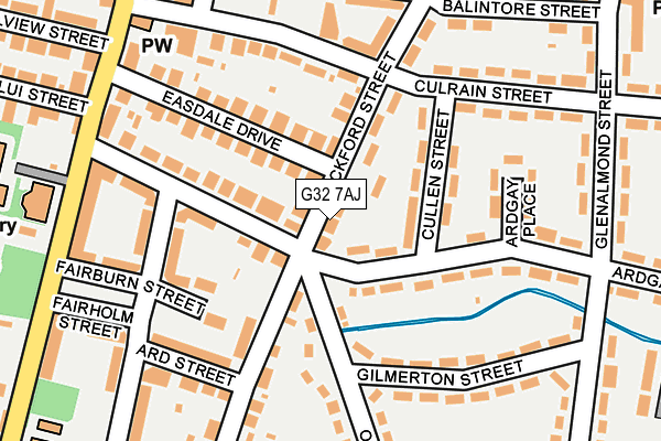 G32 7AJ map - OS OpenMap – Local (Ordnance Survey) G32 7AJ map - OS OpenMap – Local (Ordnance Survey)