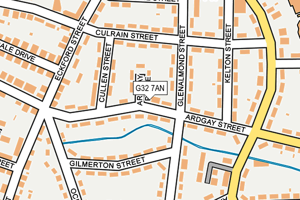 G32 7AN map - OS OpenMap – Local (Ordnance Survey) G32 7AN map - OS OpenMap – Local (Ordnance Survey)