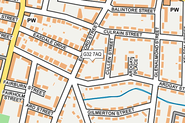 G32 7AQ map - OS OpenMap – Local (Ordnance Survey) G32 7AQ map - OS OpenMap – Local (Ordnance Survey)